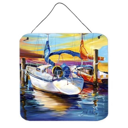 Carolines Treasures Symmetry Again Sailboats Wall and Door Hanging Prints JMK1243DS66